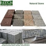 Granite block cobblestone cube mesh paver