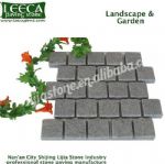 Natural red porphyry cobblestone mat paving slabs