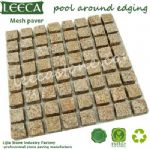 Pool around edging mesh paver cube stone