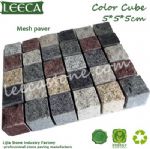 Granite paver garden stone cube stone