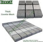 Rusty yellow paving stone granite cobblestone paver