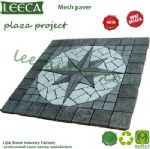 Plaza decorative stone star compass outdoor paver