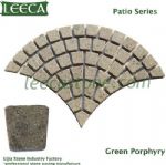 Strata rock fan shape paving granite paver