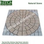 Diamond black cobblestone cheap paving stone paver