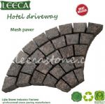 British Brown granite fan shape paving stone