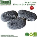 Engraved stone gift cobblestone with words natural stone