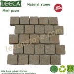 Natural split mesh paver paving boulder landscape edging