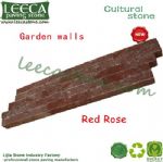 Imperial red garden wall stone veneer strata rock