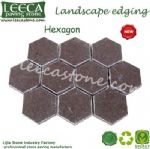 Hexagon paver walkway stone paving tile