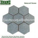 Hexagon paver walkway stone paving tile