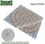 Garden stone circle Beige yellow granite natural stone