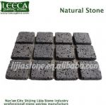 Granite cubes with pattern black natural stone for driveway