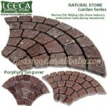 Red brick prices fan shape stone paving