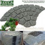 White rose stone fan-shaped porphyry paver