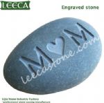 Engraved cobble stone gift word stone