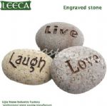 Cobble stone gift word stone garden decorative