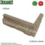 Yellow granite cultural stone corner 