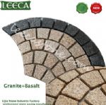 Fan-shaped, moulds for paving stones plaza decorative paver