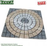 Stone granite centre circle plaza decorative stone