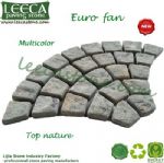 Multicolor mesh paver green rose stone mats