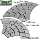 Fan cobbles,fan shaped stone tile,mesh stone