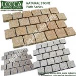 Cobble stone mesh,yellow granite,street stone