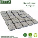 Mesh back cobble stone,stone tumbled,granite types