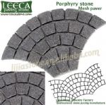 Fan cube,mesh back cobble stone,outdoor paving