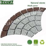 Porphyry G603 fan shape stone paver