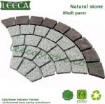 Granite, Porphyry fan shape natural paver