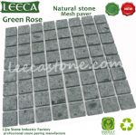 Square shape dark grey paving slabs