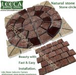 Porphyry lucky star stone mesh paver