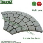 Chinese light grey granite fan paver mat