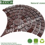 Euro fan natural garden cobblestone paver