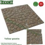 Chinese yellow granite stone, plaza paver