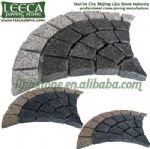 Fan pattern,outdoor paving stone,cobblestone