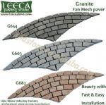 Fan pattern,outdoor paving stone,cobblestone