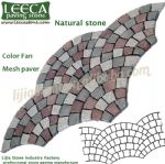 Fan shape mesh paver, patio series