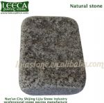 Black basalt tumbled natural stone pavers Riyadh