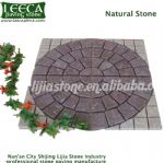 Mix color granite square mesh paver