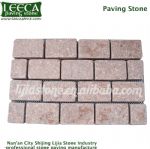 Chinese black granite nature finish interlocking pavers