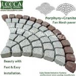 Exterior floor tile,stone pavement,fan shaped paver