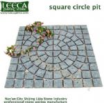 Natural stone paving garden stepping block