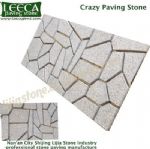 Orra dark grey granite gravel crazy paving stone