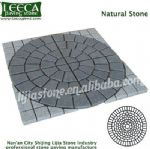 Chinese grey granite split joint circle natural stone