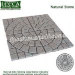 Manama light pink natural stone cobblestone paver sheets