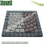 Light grey hexagon granite paving stone