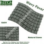 Basalt wavy paver natural stone driveway cobblestone, Jidda paving