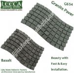 Basalt wavy paver natural stone driveway cobblestone, Jidda paving