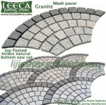 Chinese beige granite fan shape paver mat